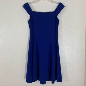 Teeze Me Junior's Off The Shoulder Hoco Pocket Cocktail Party Dress Blue Size 7